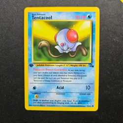 Pokemon Tentacool - WOTC Fossil Set Common 56/62 1st edition 1999 - Image 1