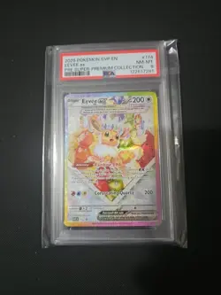 2025 POKEMON SVP EN-SV BLACK STAR PROMO #174 EEVEE EX PSA 8 - Image 1