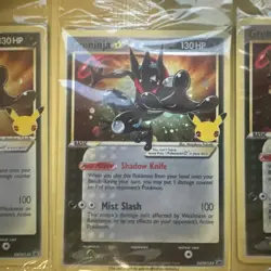 Pokemon Greninja Black Star Promo SWSH144 Celebrations 25th Gold Star SEALED - Image 2