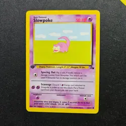 Pokemon Slowpoke - WOTC Fossil Set Common 55/62 1st edition 1999 - Image 1