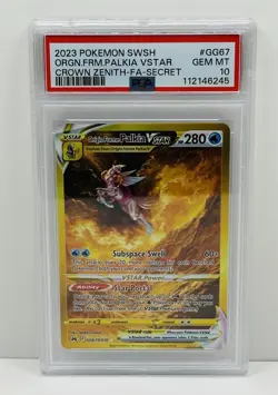 🔥2023 Pokemon Sword & Shield Origin Forme Palkia Vstar #GG67 PSA 10 Gem Mint!🔥 - Image 1