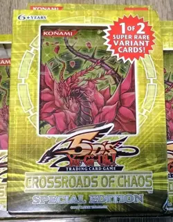 YUGIOH CROSSROADS OF CHAOS SPECIAL EDITION (3 BOOSTER PACKS) - FACTORY SEALED - Image 1