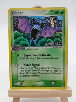 Golbat 43/113 - EX Delta Species - Uncommon Stamped Holo LP Pokemon Card, 2005 - Image 1