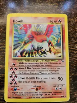 Ho-Oh Neo Revelation Holo Card 07/64 MP/HP Condition Pokemon TCG - Image 1