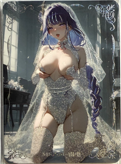 Reluctant Single Cards - MSP 08 Raiden Shogun - Waifu Anime Goddess Story CCG - Image 1