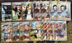 Pokemon TCG Lot of 14 Full Art Trainer Cards NM-LP Conditions Ultra Rare Holos - Image 1