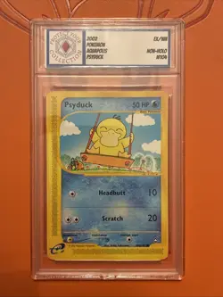 2002 Pokemon Psyduck 104 Regular Aquapolis E-Series Vintage Slabbed Card MYPC - Image 1