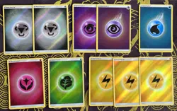Pokemon TCG Lot of 10 Reverse Holo Basic Energy Cards NM/LP Foil - Image 1