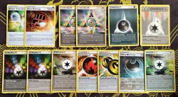 Pokemon TCG Lot of 13 Pokemon Energy Cards LP-DMG w/ Reverse Holos - Image 1