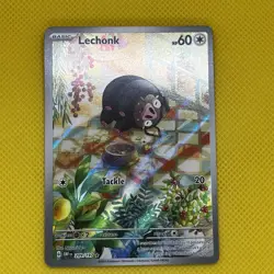 Lechonk 209/197 Full Art Rare Obsidian Flames scarlet & Violet Pokemon Card NM - Image 1