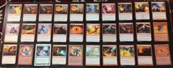 64x Burn Magic The Gathering Card Lot / Used / MTG / Assorted Sets - Image 1