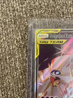 Pokemon Solgaleo & Lunala GX Full Art Holo Card 216/236 Sm-Cosmic Eclipse - Image 3