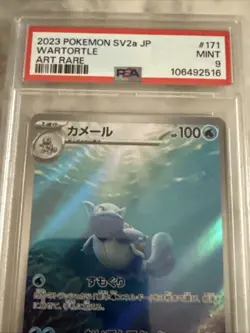 Pokemon Card Wartortle 171/165 AR sv2a 2023 Pokemon Japanese 151 PSA 9 - Image 3