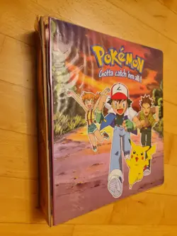 Pokemon Card Folder Vintage 1999 Official TCG Ring Binder & 25 Card Pockets - Image 2