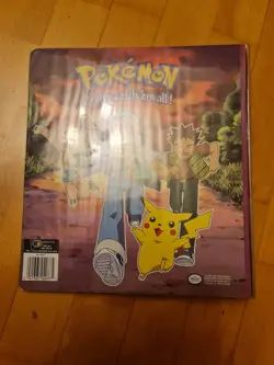 Pokemon Card Folder Vintage 1999 Official TCG Ring Binder & 25 Card Pockets - Image 3