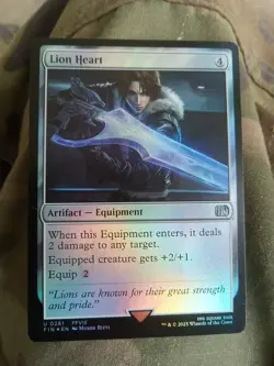 MTG Final Fantasy *FOIL* U Lion Heart #0261 NICE PACK FRESH CARD!! - Image 1