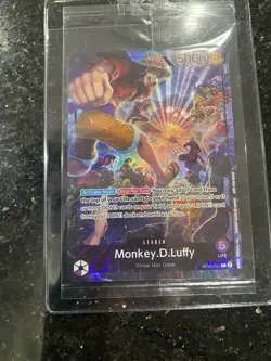 New One Piece Monkey D.Luffy PSA Magazine Promo OP05-060 Foil Card - Image 2