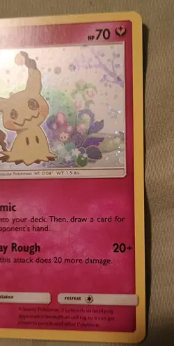 Mimikyu Sun & Moon Black Star Promo SM163 Holo Pokemon TCG Card - Image 3