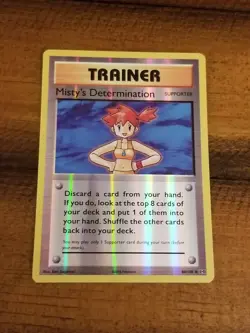 MISTY'S DETERMINATION 80/108 Reverse Holo XY Evolutions Pokemon Card Near Mint - Image 1