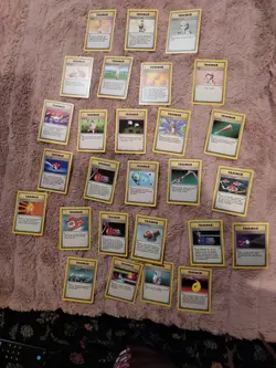 POKEMON TRAINER CARDS SHADOWLESS BASE LOT - Image 1