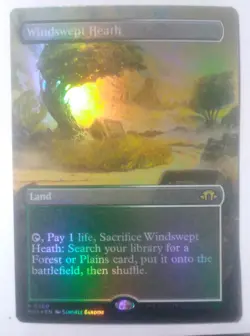 MTG MH3 Foil Borderless windswept heath - Image 1