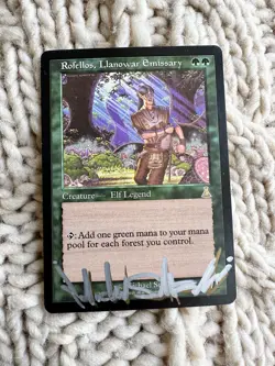 Rofellos, Llanowar Emissary MTG Urza's Destiny Artist Proof Signed NM BEAUTIFUL - Image 1