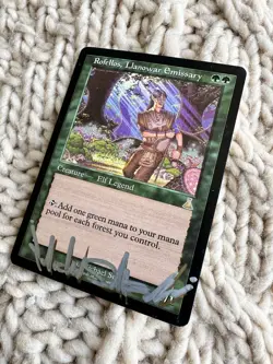 Rofellos, Llanowar Emissary MTG Urza's Destiny Artist Proof Signed NM BEAUTIFUL - Image 3