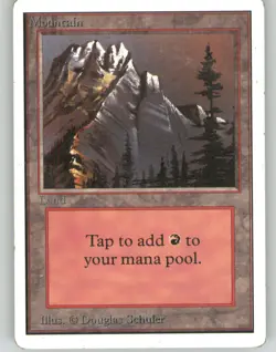 MTG Unlimited Edition Mountain (A) - Image 1