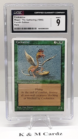 MTG - 4th Edition - Cockatrice - Graded CGC 9.0 - Vintage - Image 1