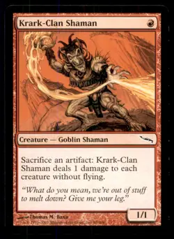 MTG Krark-Clan Shaman LP Light Play Mirrodin [3140] - Image 1