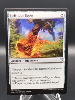 Swiftfoot Boots - #225/307 (NM) Commander 2018 C18 Magic MTG - Regular - Image 1