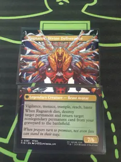 MTG Magic The Gathering Ragnarok Meld Fang/Vanille FIN Borderless Final Fantasy - Image 1