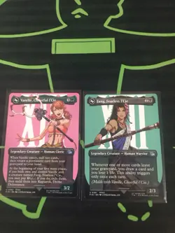 MTG Magic The Gathering Ragnarok Meld Fang/Vanille FIN Borderless Final Fantasy - Image 2