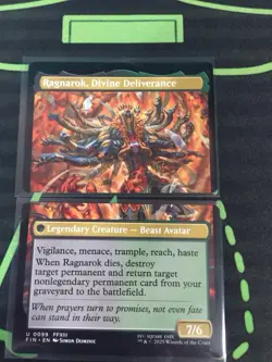 MTG Magic The Gathering Ragnarok Meld Fang / Vanille FIN Final Fantasy Commander - Image 1