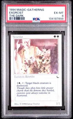 1994 MAGIC: THE GATHERING THE DARK EXORCIST PSA 6 - Image 1