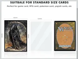 100 MTG Card Sleeves with 100 Inner Sleeves, Textured Back Art Sleeves - Image 2