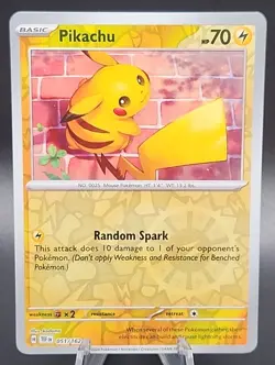Pokemon - Pikachu 051/162 - Reverse Holo - Scarlet Violet Temporal Forces - NM/M - Image 1
