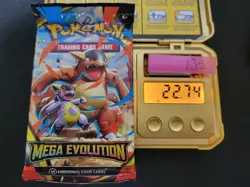 22.74g (HEAVY for Lot) MEGA EVOLUTION Pokemon Booster Pack English Sealed - #135 - Image 1