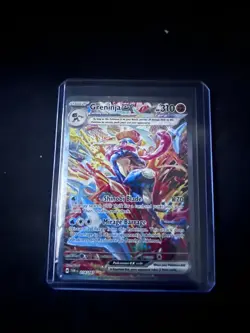 Pokemon Twilight Masquerade Holo Full Art Rare Greninja EX 198/167 Sv06 NM/LP - Image 1