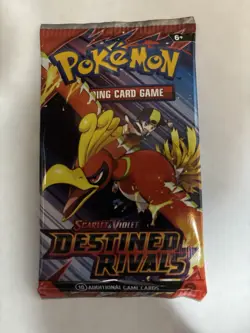22.5g HEAVY Pokemon Destined Rivals Booster Pack Sealed 2025 - Moltres Art - BB - Image 2