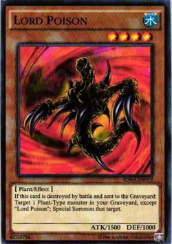 LORD POISON YuGiOh YU GI OH Custom Anime Collectible Card - Image 1