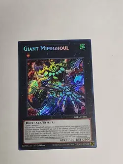 ROTA-EN093 Giant Mimighoul Secret Rare Yu-Gi-Oh Card 1st Edition NM - Image 1