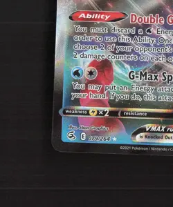 Inteleon VMAX 079/264 Fusion Strike Ultra Rare Holo Pokemon Card NM - Image 5
