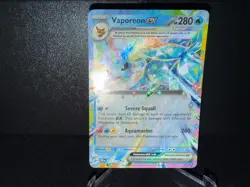 Vaporeon ex 023 2025 Pokemon Prismatic Evolutions Double Rare Card NM+ - Image 1