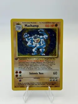Pokemon TCG Machamp Holo Rare 1st Edition Base Set, Card 8/102, LP Condition - Image 2