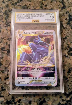 ✨Origin Forme Dialga VSTAR Universe Pokemon Card AGS 10 GEM MINT #101/172 (2022) - Image 1