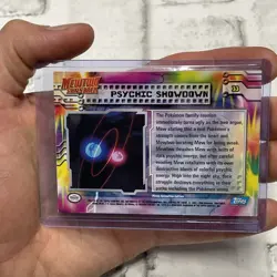 Topps Pokemon Psychic Showdown #33 The First Movie (Blue Logo) LP+ Vintage Card - Image 3