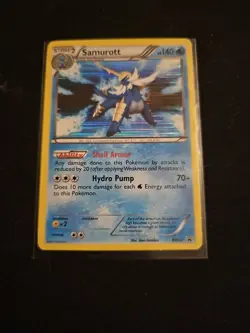 Pokemon TCG Samurott BW22 Black Star Promo Holo Rare Card NM Condition - Image 1