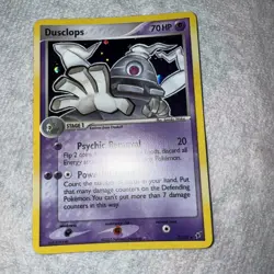 Pokemon TCG Dusclops EX Deoxys 7/107 Reverse Holo Holo Rare Card - Image 1
