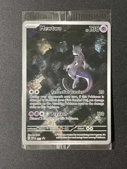 MEWTWO SVP 052 Scarlet Violet 151 Promo Illustration Rare Pokemon Card SEALED - Image 1